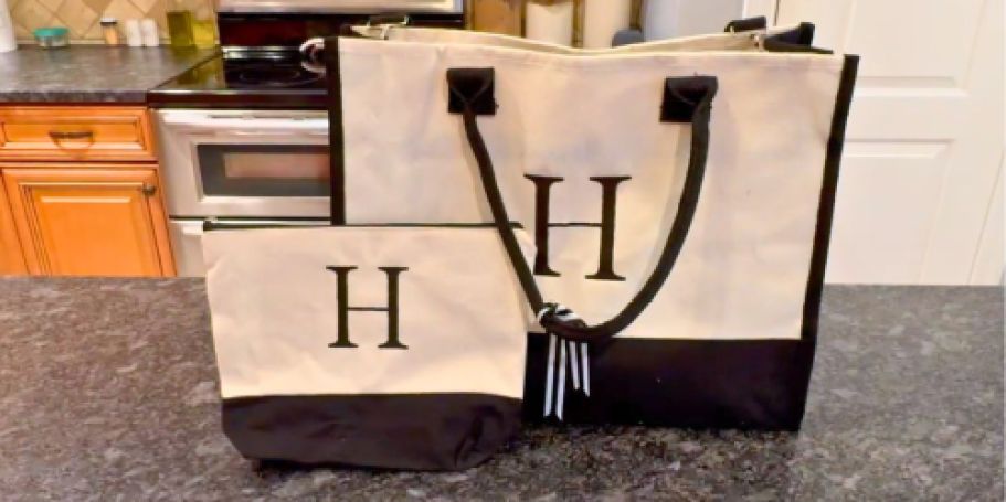 Initial Tote Bag 2-Piece Set Just $11.99 on Amazon (Regularly $30)
