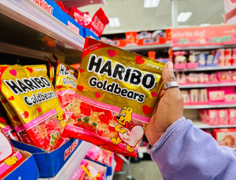 Pineapple and raspberry Goldbears by Haribo