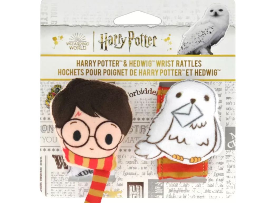 Harry Potter and Hedwig Wrist Rattle Set Baby toy in packaging 