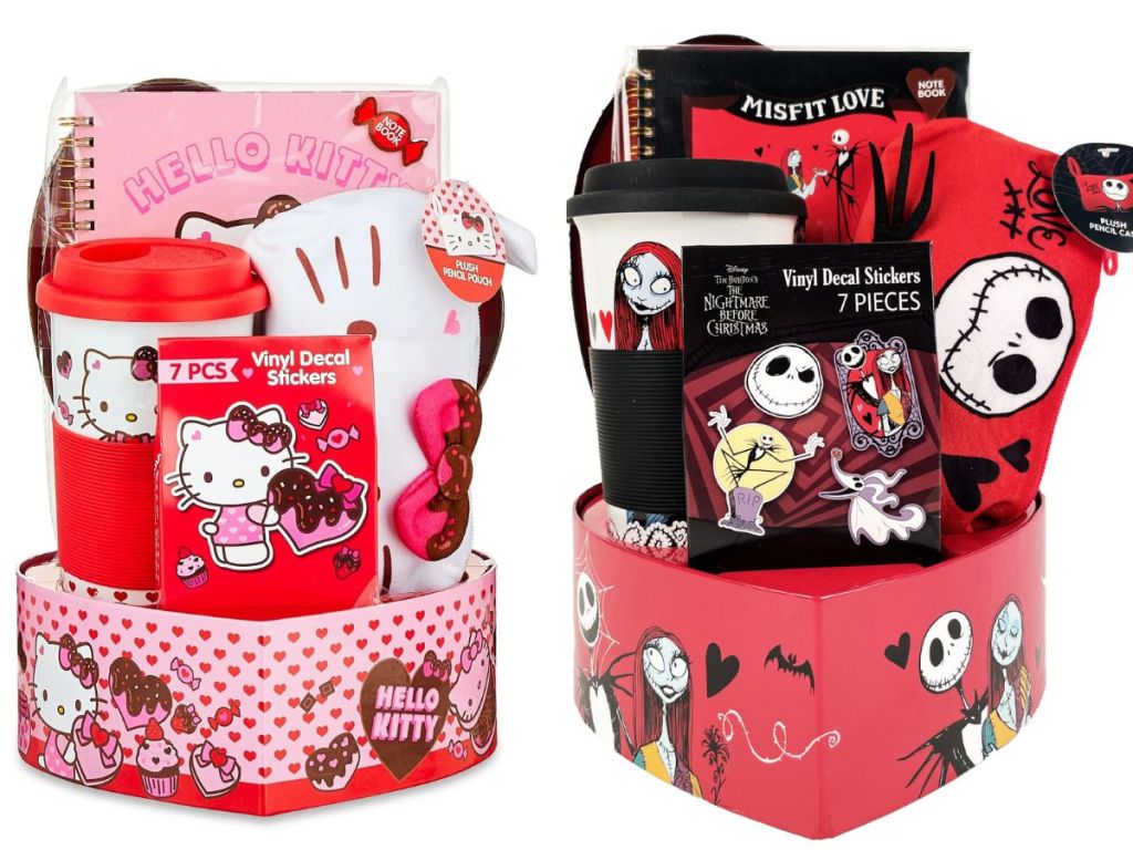 Hello Kitty & Nightmare Before Christmas Valentine's Day Heart Box Gift Set