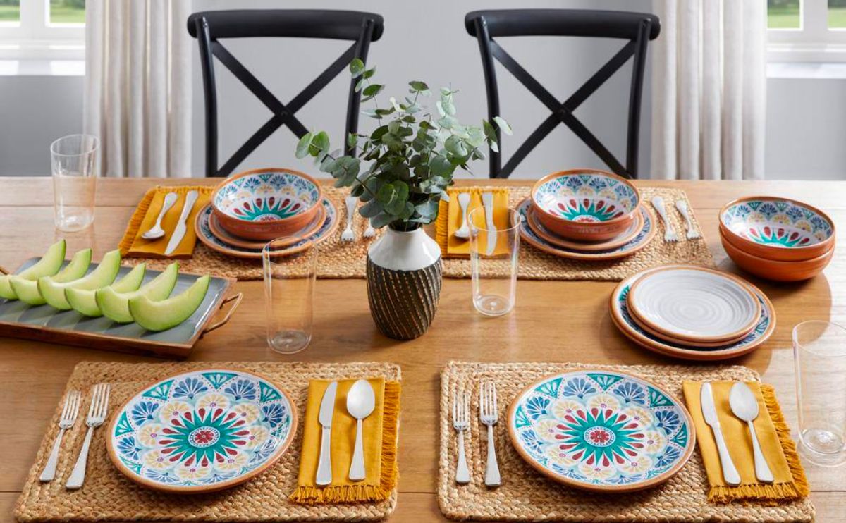 Home Decorators Collection Azria Melamine Dinner Bowls In Multicolor Medallion 6ct.  