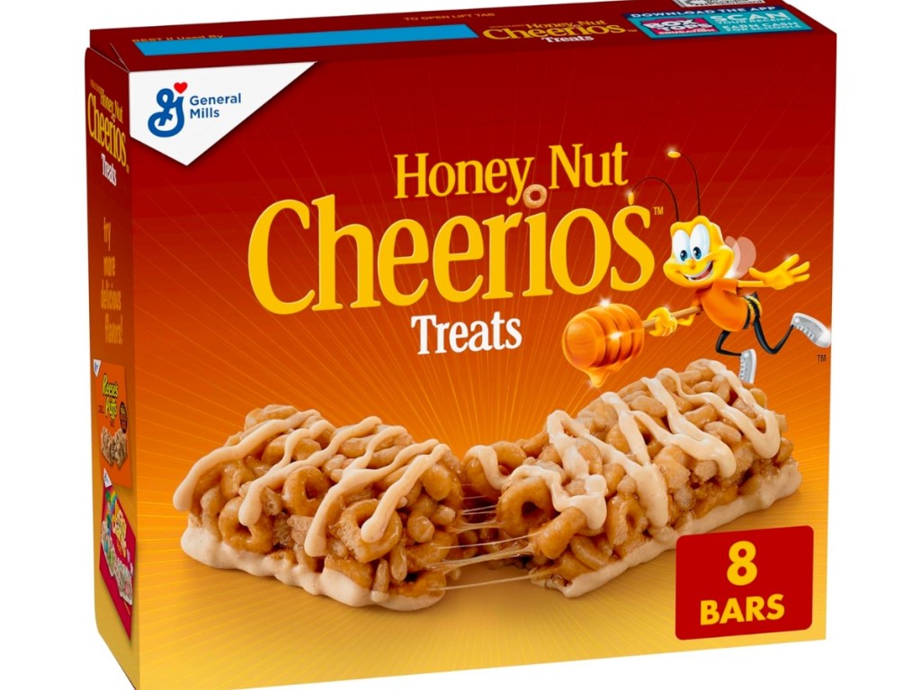 Honey Nut Cheerios Breakfast Cereal Treat Bars 8-Count