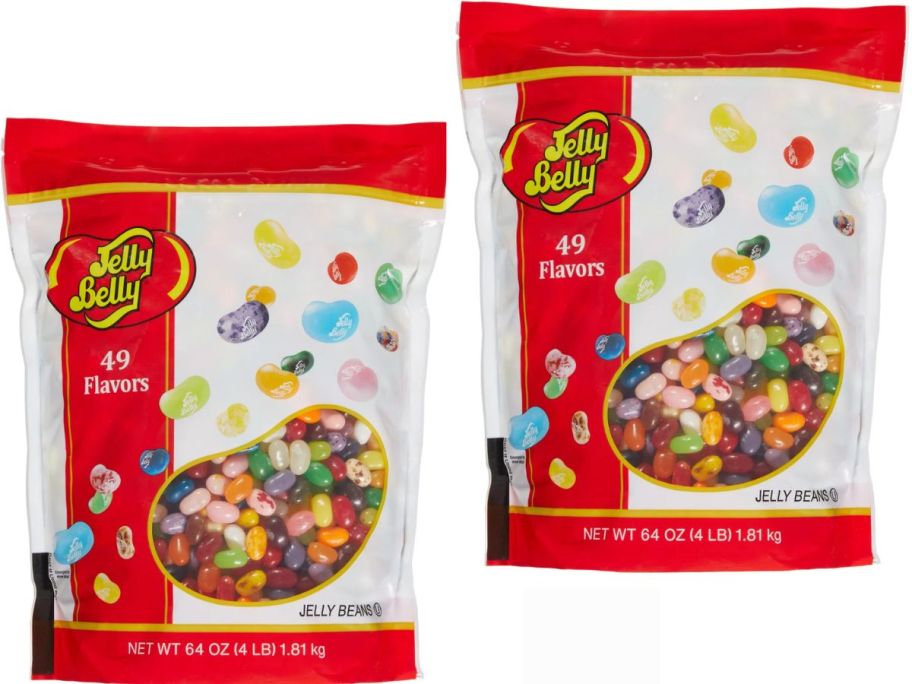 Two 4-lb bags of jelly belly jelly beans