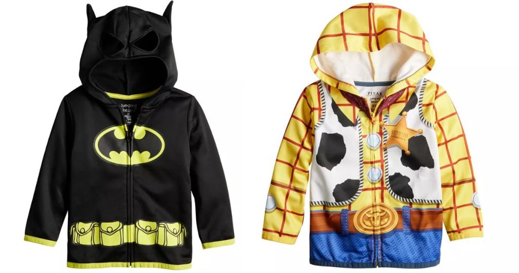 Batman and Toy Story Woody kids hoodies