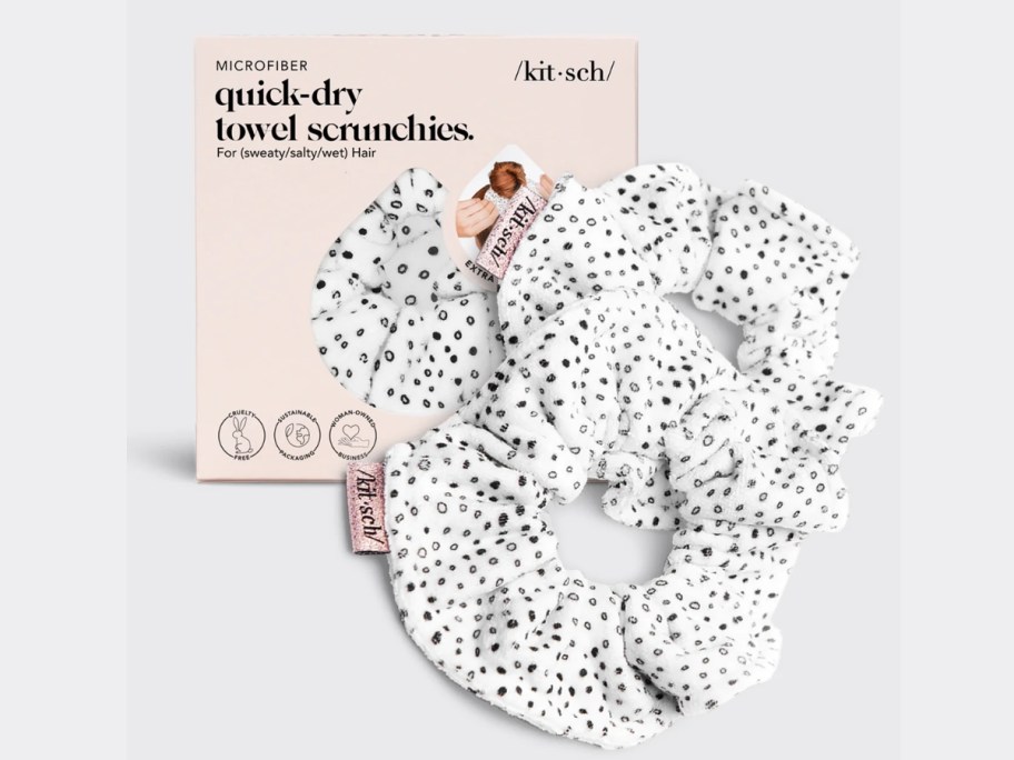 stock image of Kitsch Microfiber Hair Towel Scrunchie