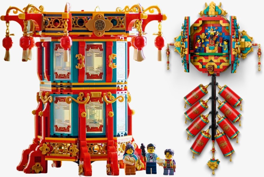 lantern and firecracker building sets