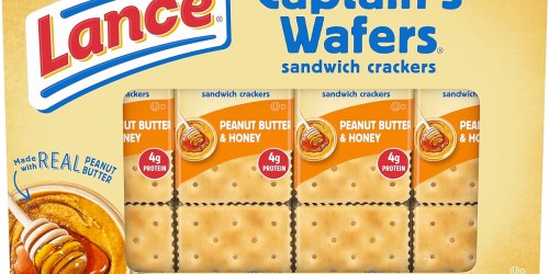 Lance Sandwich Crackers Peanut Butter & Honey 8-Pack Box Only $2.60 Shipped on Amazon