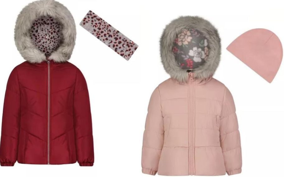 Stock images of two kids jackets from Macy's