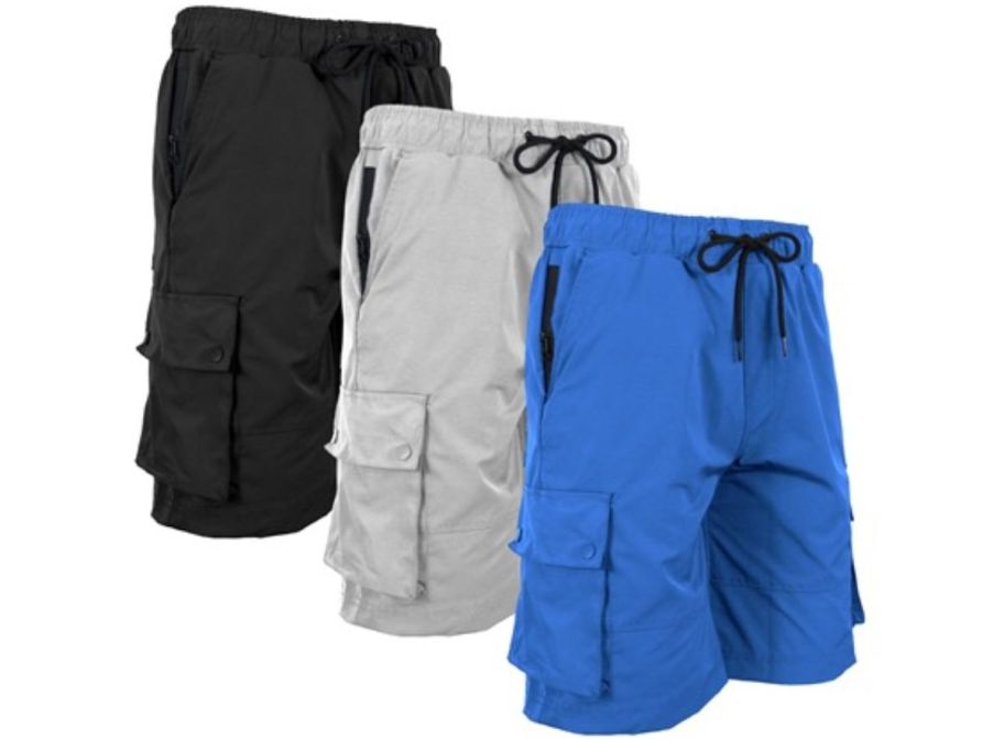 3 pack men's cargo shorts