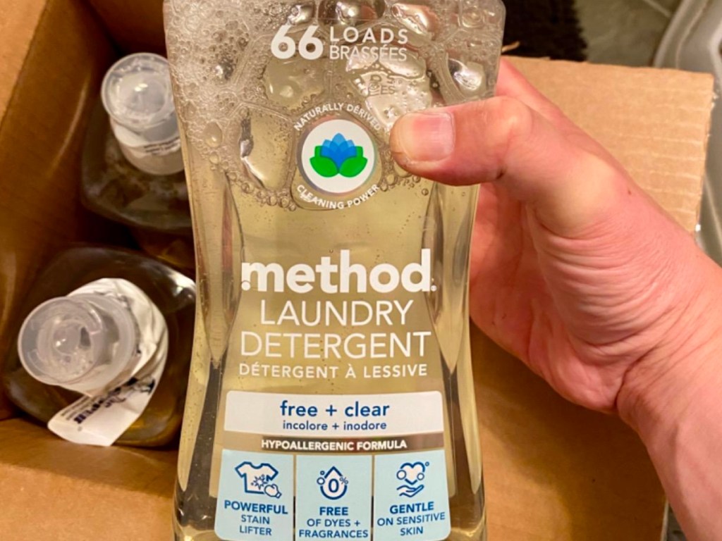 Method Fragrance-Free Liquid Laundry Detergent 53.5oz Bottle