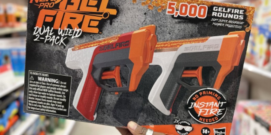 *HOT* Up to 75% Off NERF Blasters on Amazon | Gelfire 2-Pack Only $12.49 (Reg. $30)