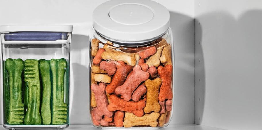 OXO POP Pet Container Only $11.99 on Amazon (Reg. $19) – Holds 2 Pounds of Treats!