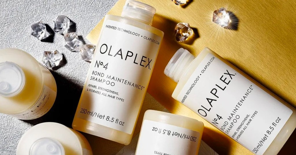 olaplex no 4 bond shampoo bottles