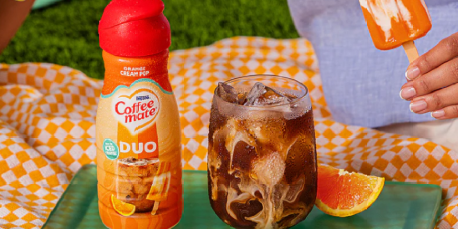 NEW Coffee Mate Orange Cream Pop Flavor Just $2 Shipped on July 12th (Would You Try It?!)