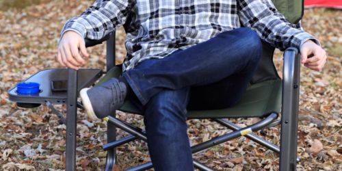 55% Off Ozark Trail Camp Chairs on Walmart.com | XXL Director’s Chair w/ Side Table Only $35 Shipped