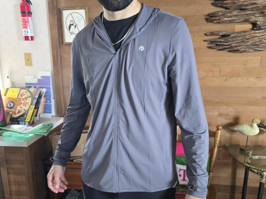 Men’s Sun Protection Full Zip Hoodie Just $12.49 on Amazon (Reg. $25)
