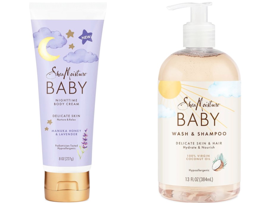 SheaMoisture Baby baby cream and body wash