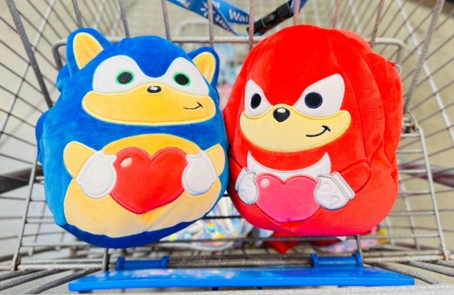 Sonic the Hedgehog and Knuckles Valentines DAy Squishmallows 