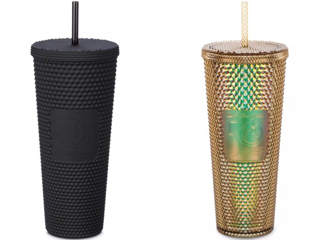 Stock images of two Starbucks Disney Tumblers