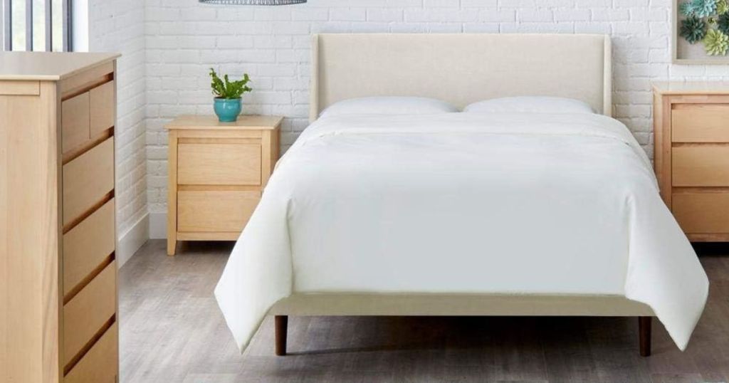 StyleWell Handale Ivory Queen Platform Bed