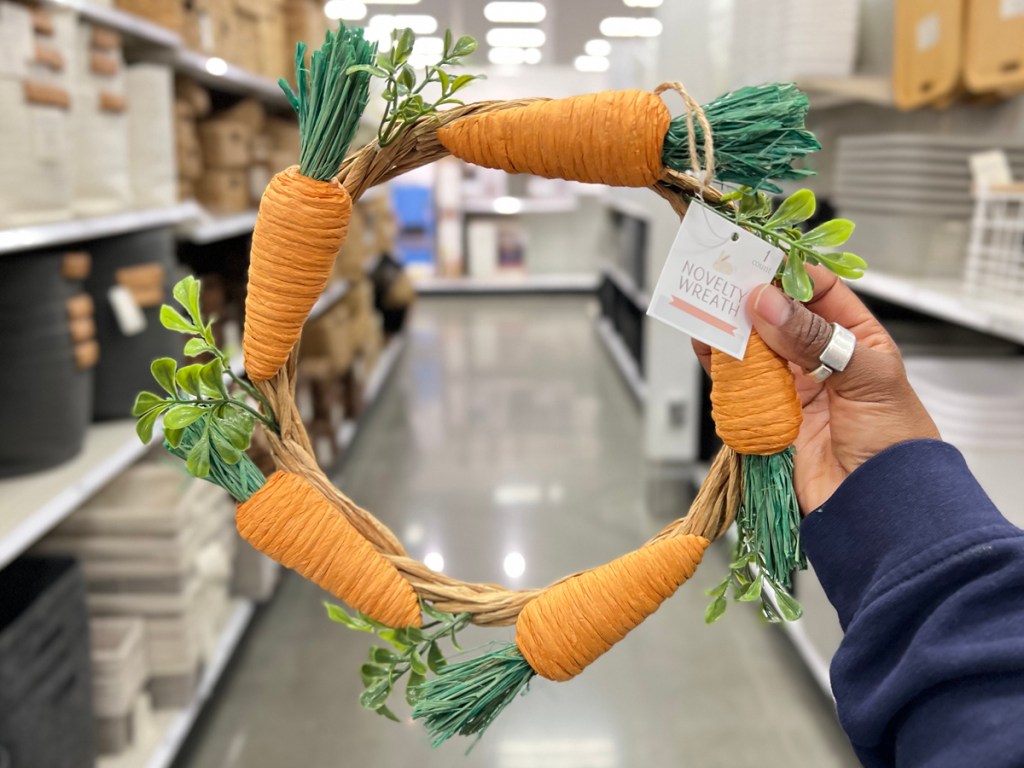 Target Bullseye Playground Novelty Carrot Wreath