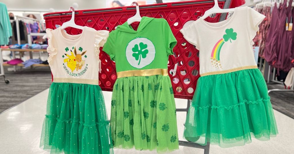 cat n jackand care bears st pats day dresses