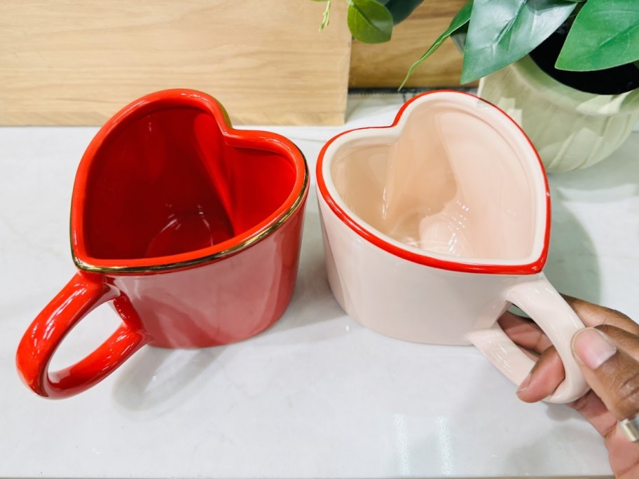 Threshold Valentine's Day Heart Mug in Pink and Red