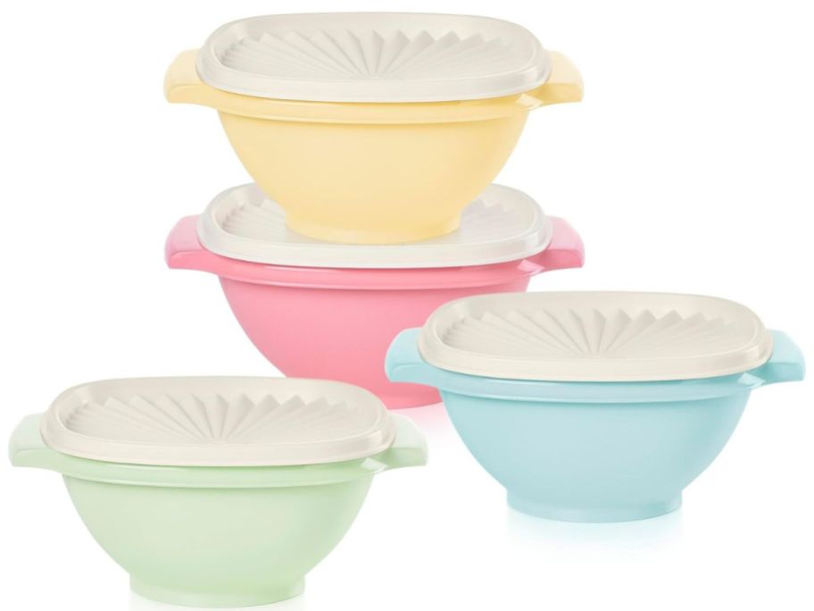 Tupperware Heritage Collection with Starburst Lid 4 Pack