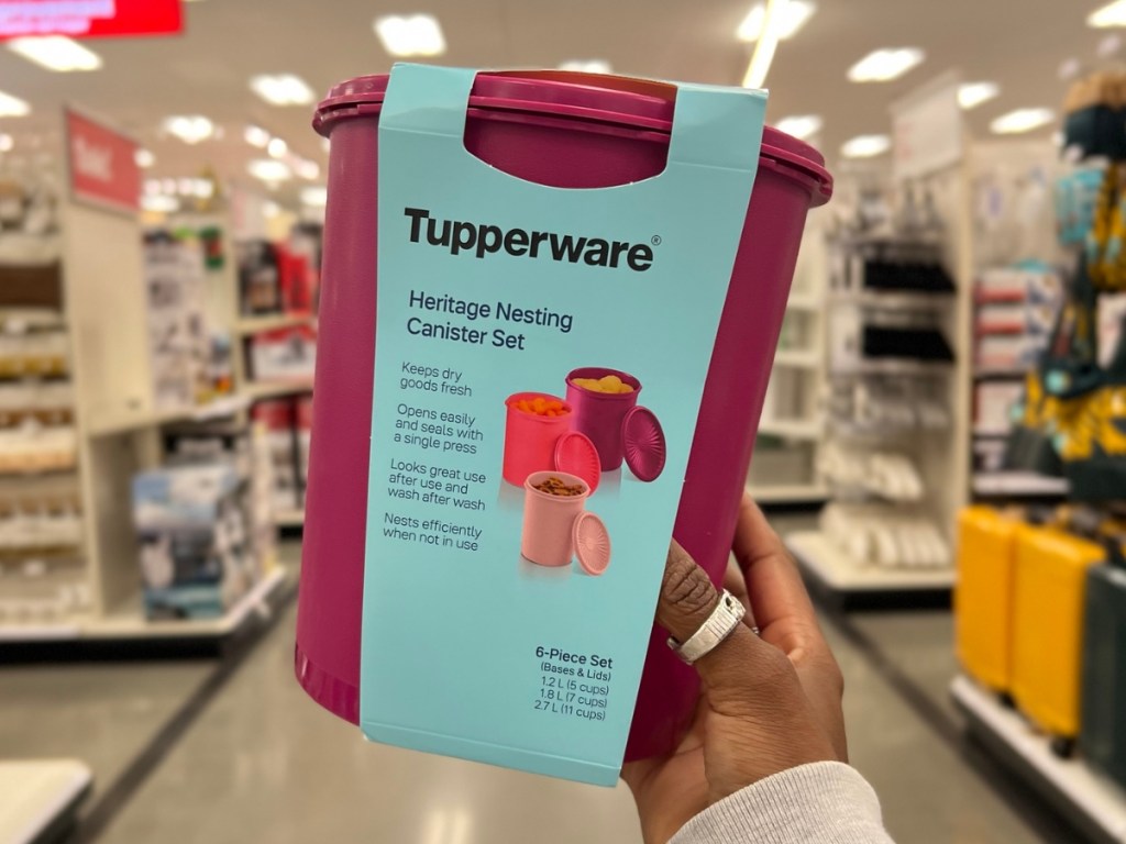 Tupperware Heritage Nesting Canister Set 3-Pack