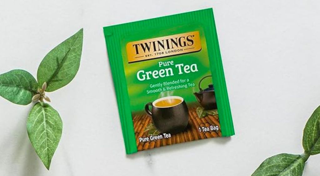 a Twinings green Tea bag