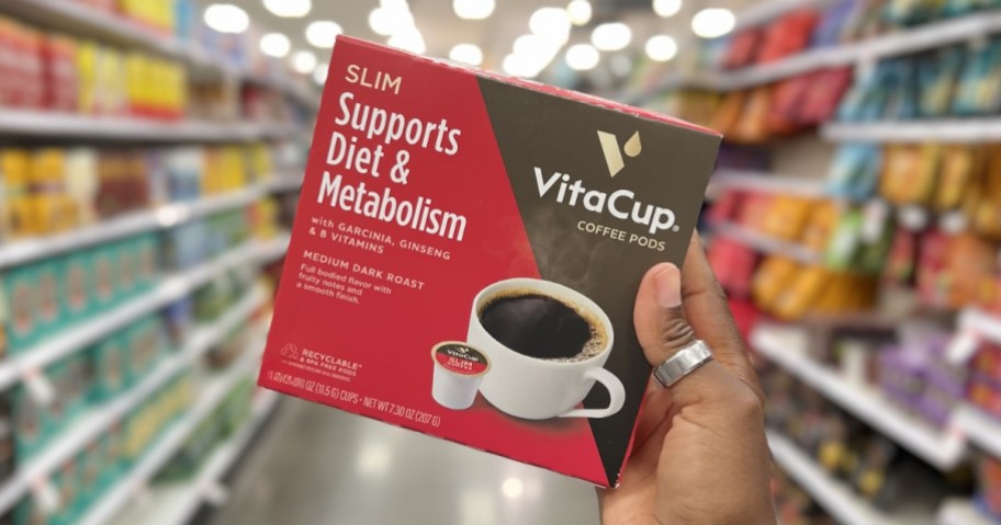 box of VitaCup Slim Diet Support Coffee Pods in store