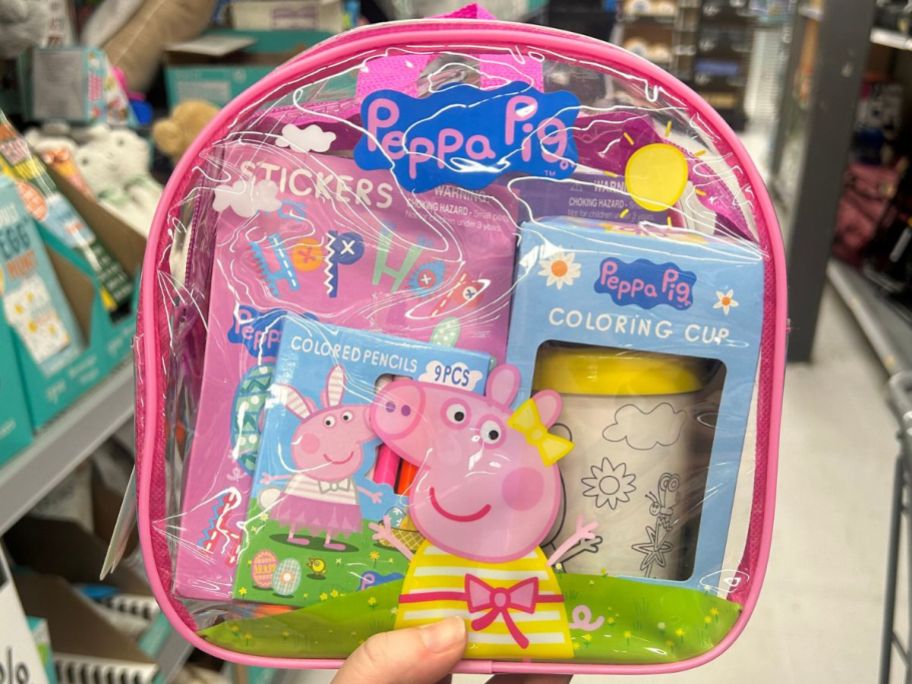 Peppa Pig Clear Easter Gift Set Backpack