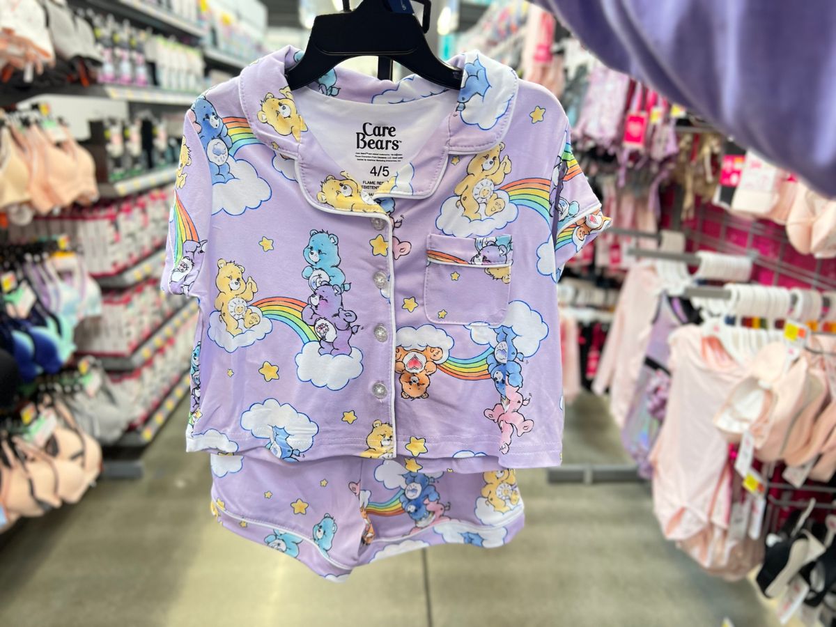 Walmart Girls Pajama Set Care Bears
