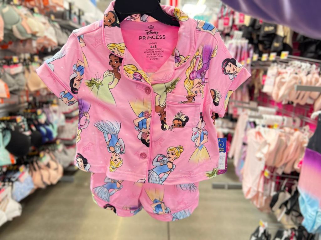 Walmart Girls Pajama Set Disney Princess