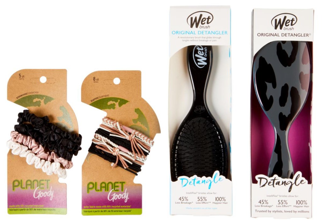 Wet Brush & Goody Go Neutral Detangler Brush & Style Set