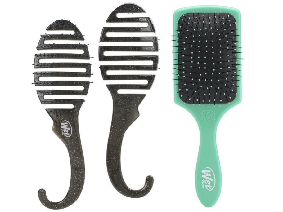 Wet Brush Shower Hair Brush Detangler & Paddle Brush