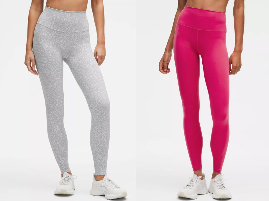 women in light grey and pink leggings