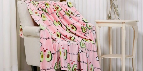 Walmart Valentine’s Day Throw Blankets Only $9.97 – How Cute Are Those Avocados?!