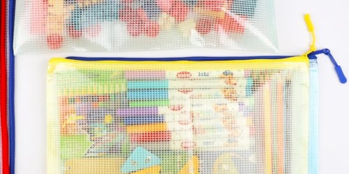 Waterproof Zipper Pouch 12-Pack Only $9.99 on Amazon (Reg. $24) | Use for Games, LEGOs, Puzzles & More