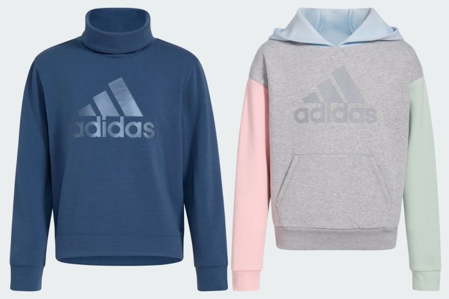 two adidas kids sweatshirts