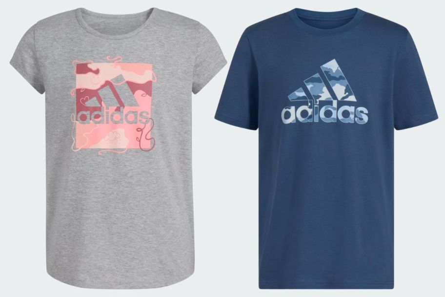 two adidas kids tees