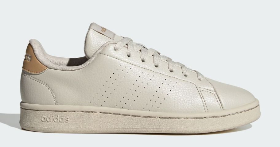 off white color women's Adidas shoe