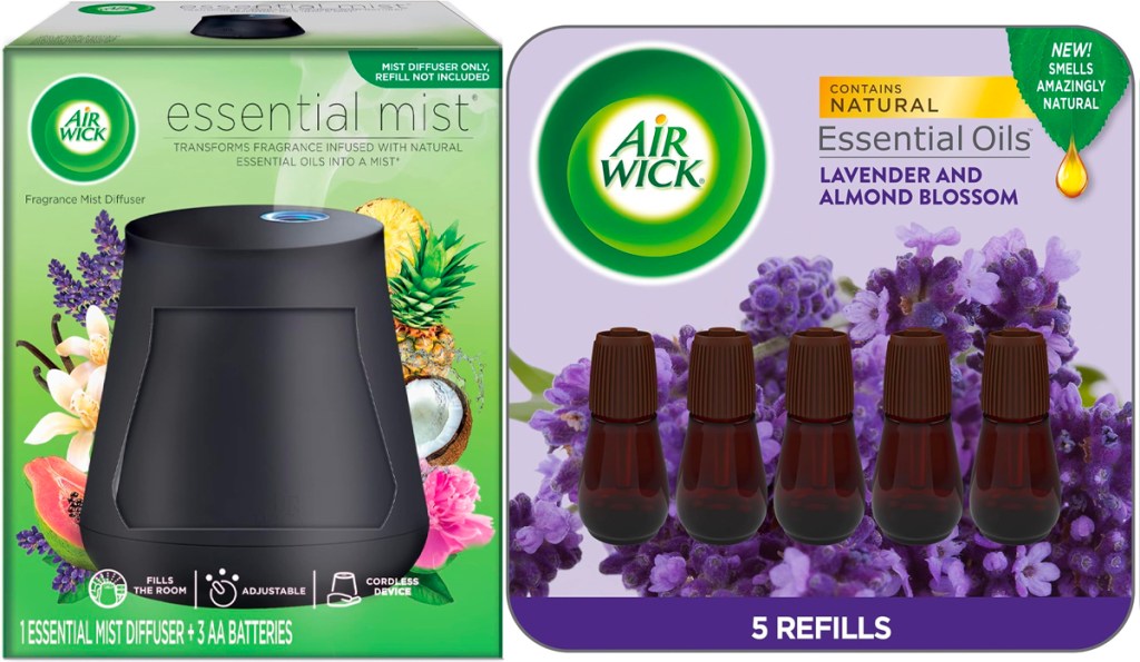 air wick diffuser with 5 pack refill in in lavender scent