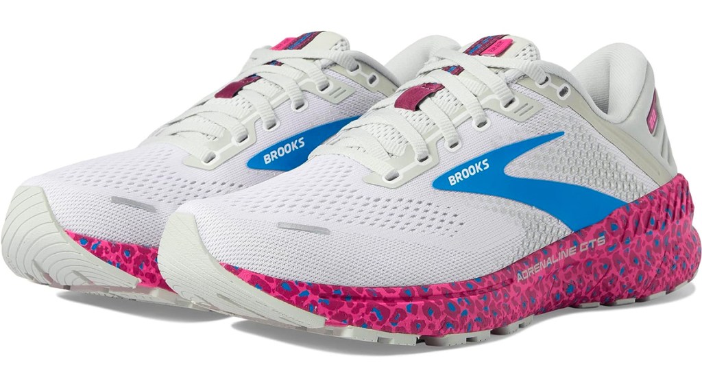 white and light blue brooks womens shoes