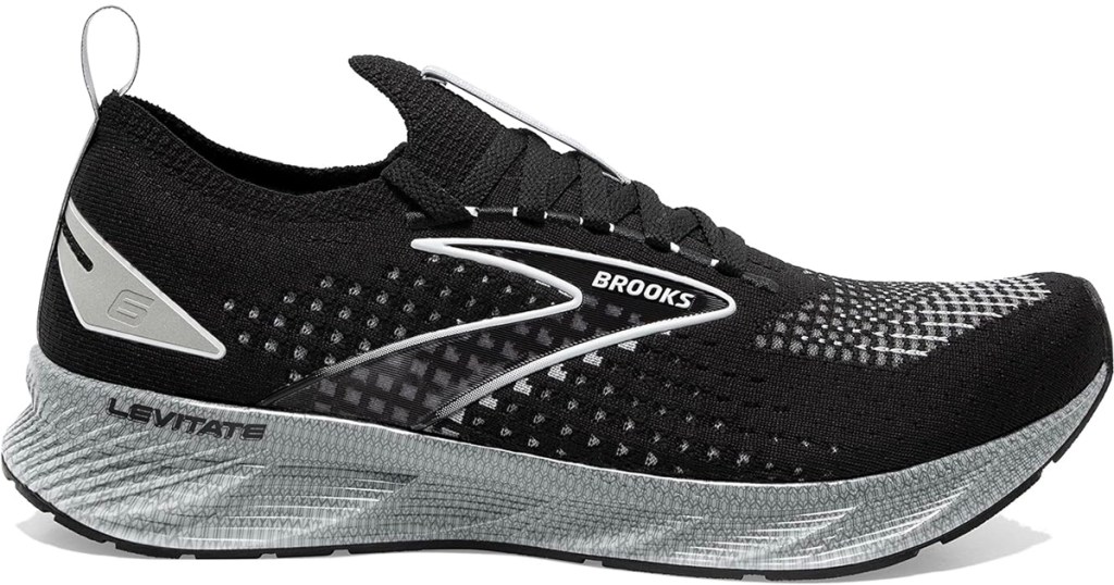 brooks black and gray mens running shoes