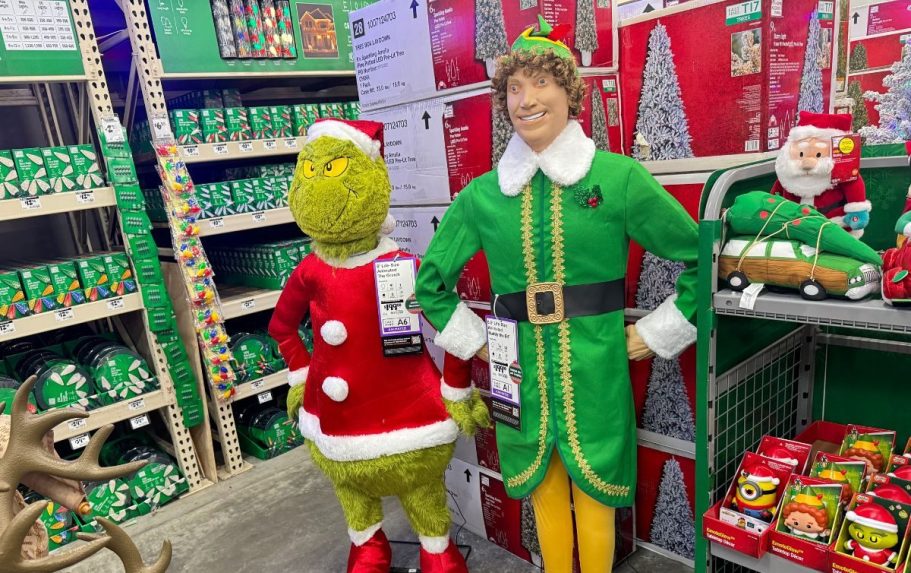 New Home Depot Christmas Decorations (Yep, That’s Supposed to be Buddy the Elf!)