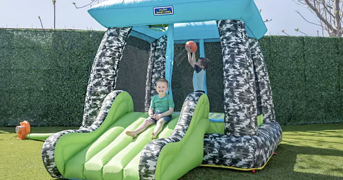 Inflatable Bounce House w/ Slide Only 129.98 on (Reg