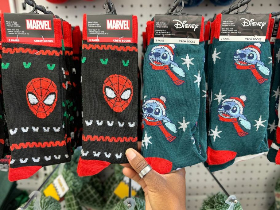 christmas socks in store