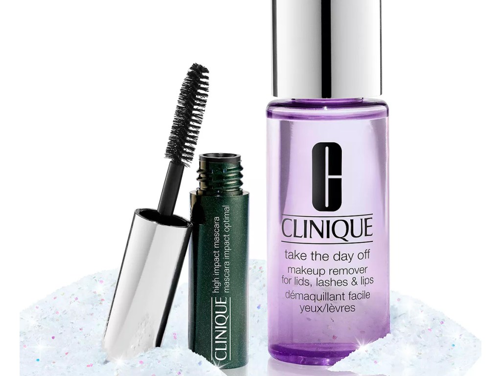 clinique mascara and cleanser