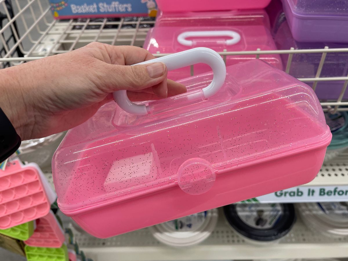 Loving this pink mini caboodle from @Dollar Tree #DanceWithTurboTax #d, Caboodle